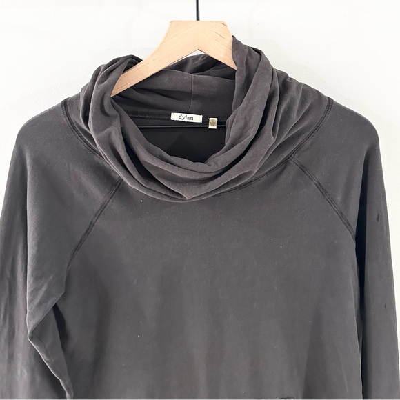 Dylan Cowl Neck Elastic Waist Top Gray Size XS - Picture 2 of 5